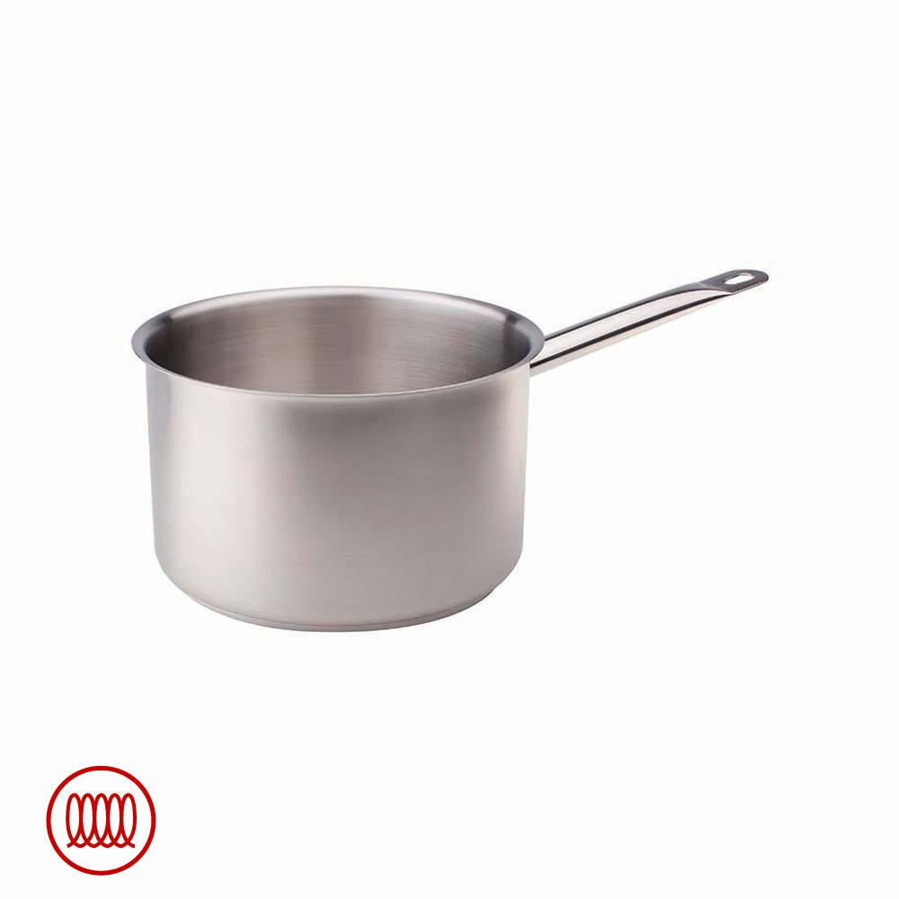Agnelli Casserole Haute Induction En Acier Inoxydable Avec Manche Tubulaire
