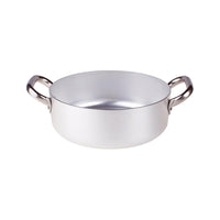 Agnelli Alluminio 3mm Professionale low casserole with 2 stainless steel handles