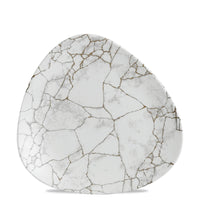 26 5X26 5 Cm Churchill Studio Prints Kintsugi Plato llano triangular de porcelana vitrificada