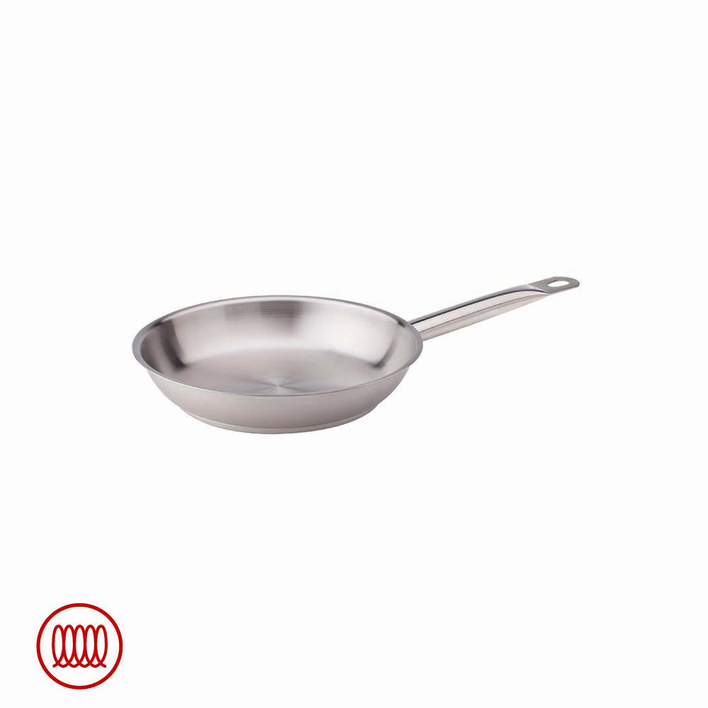 Agnelli Acciaio Inox Sartén Baja Inducción Con Mango Tubular