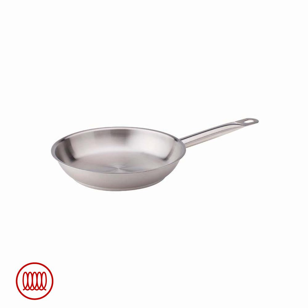 Agnelli Acciaio Inox Sartén Baja Inducción Con Mango Tubular