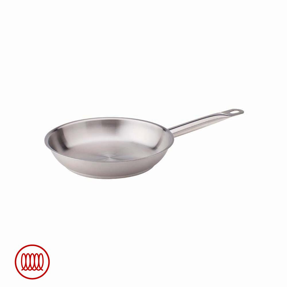 Agnelli Acciaio Inox Sartén Baja Inducción Con Mango Tubular