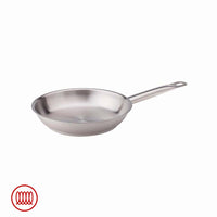 Agnelli Acciaio Inox Sartén Baja Inducción Con Mango Tubular