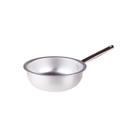 Agnelli Alluminio 3mm Professionale tiefe Risottopfanne mit tubulärem Edelstahlgriff