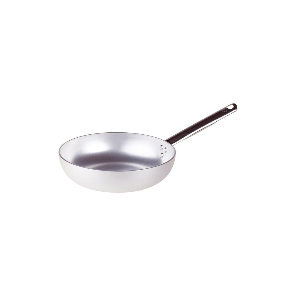 Agnelli Alluminio 3mm Professionale hoge taps pan met buisvormige roestvrijstalen handgreep