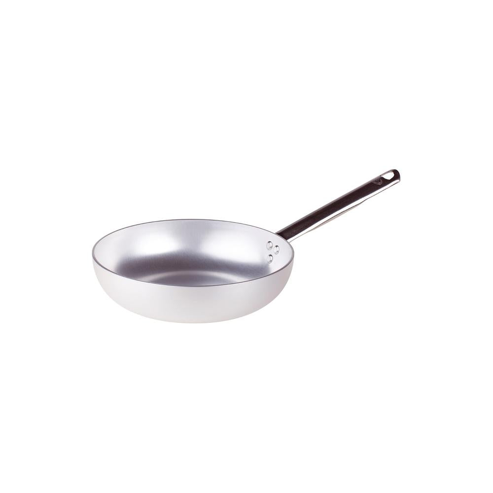 Agnelli Alluminio 3mm Professionale hoge taps pan met buisvormige roestvrijstalen handgreep