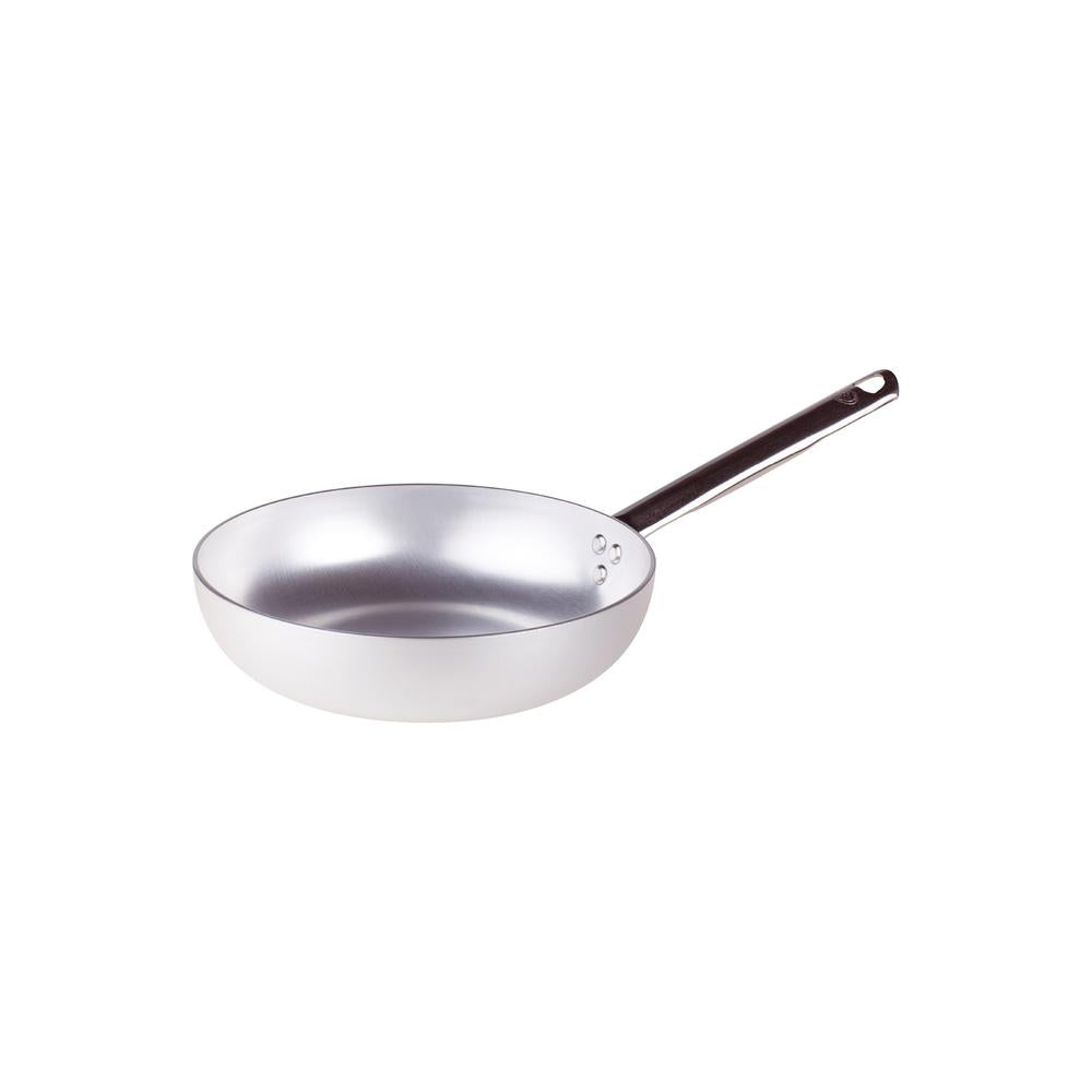 Agnelli Alluminio 3mm Professionale hoge taps pan met buisvormige roestvrijstalen handgreep