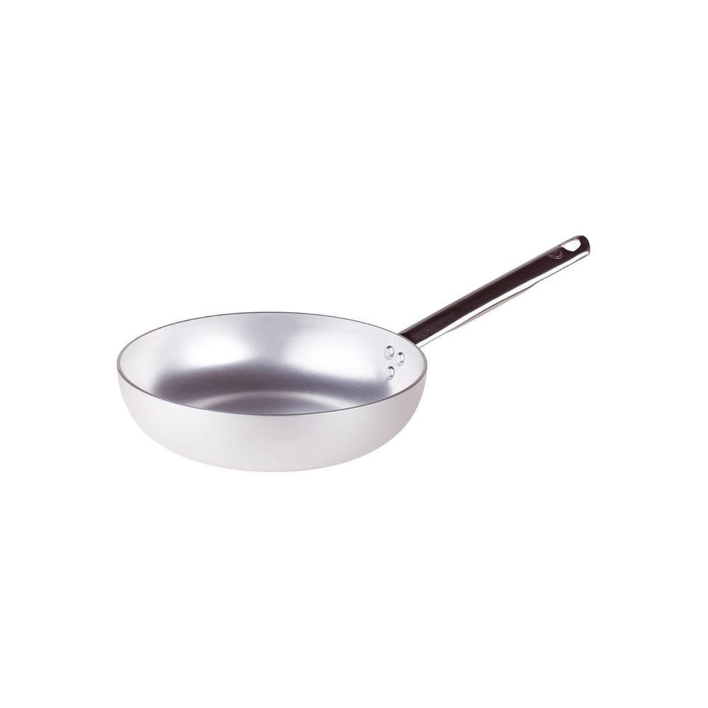 Agnelli Alluminio 3mm Professionale hoge taps pan met buisvormige roestvrijstalen handgreep