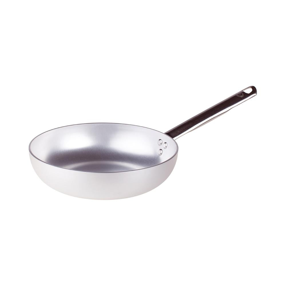 Agnelli Alluminio 3mm Professionale hoge taps pan met buisvormige roestvrijstalen handgreep