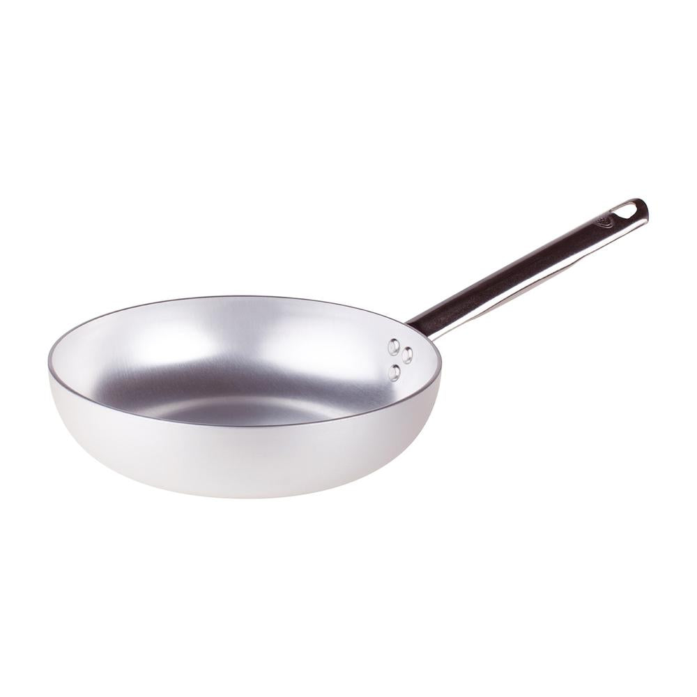 Agnelli Alluminio 3mm Professionale hoge taps pan met buisvormige roestvrijstalen handgreep