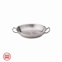 Agnelli Acciaio Inox Tegame Basso Induzione Con Due Maniglie